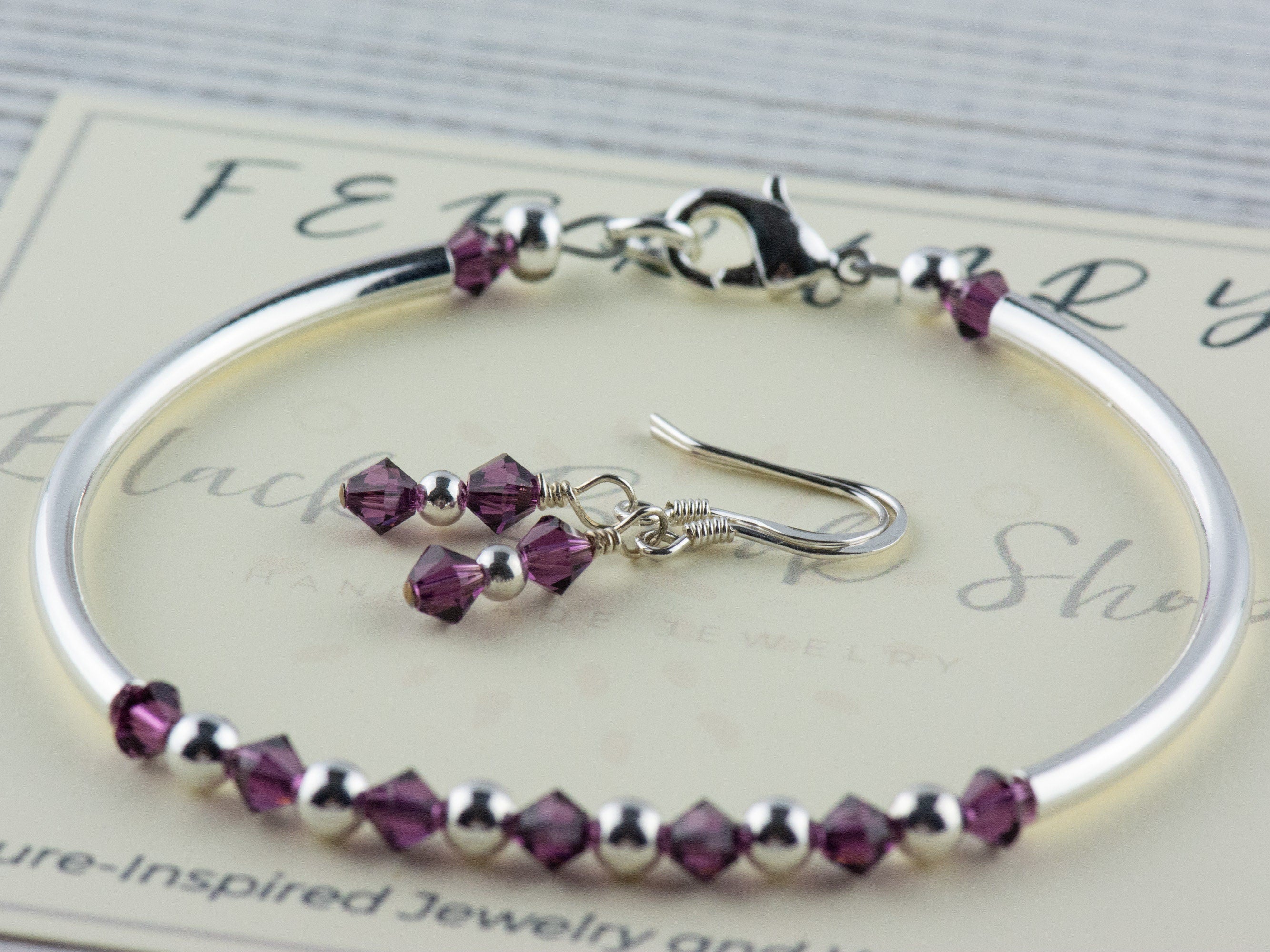 February Birthstone, Amethyst Birthstone Bracelet, Birth Month Bracelet, Birth Stone Bracelet, February Bracelet Gift