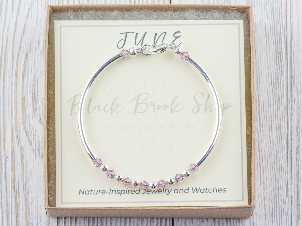 June Birthstone, Alexandrite Birthstone Bracelet, Birth Month Bracelet, Birth Stone Bracelet, June Bracelet Gift