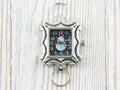 Snowman Watch Face | Ladies Watch Face | Women's Watch Face | Silver Watch Face | Square Watch Face | Beading Watch Face