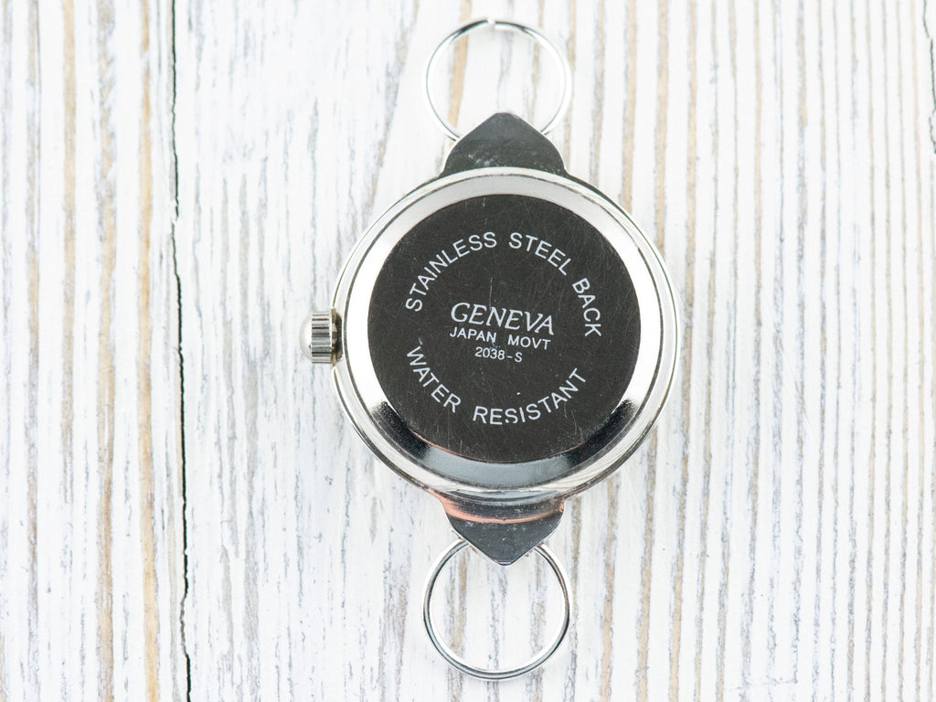 Watch Face, Santa Claus, Round with Hearts, White Face, Christmas Watch