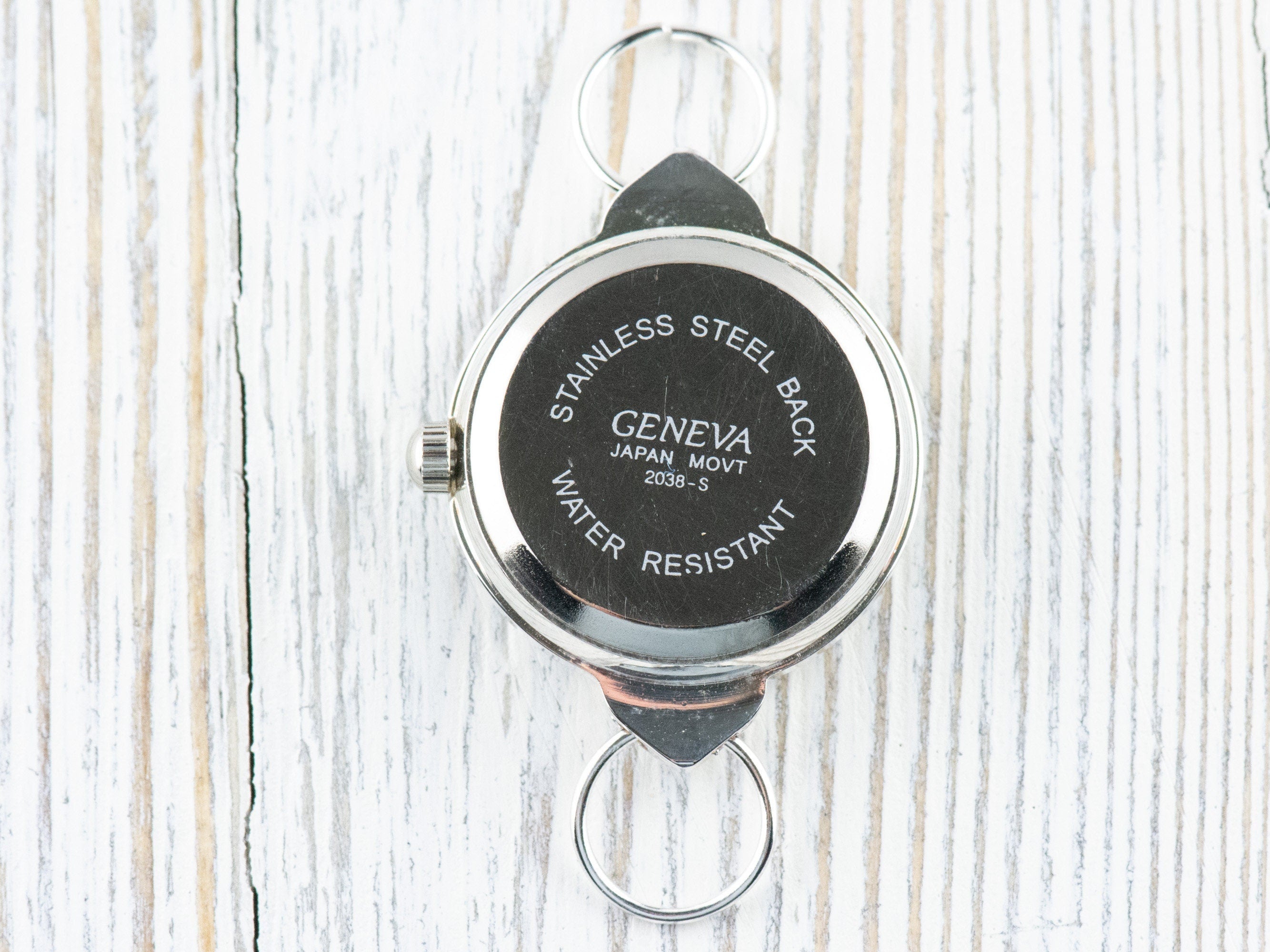 Watch Face, Santa Claus, Round with Hearts, White Face, Christmas Watch