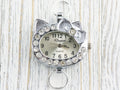 Cat with a Bow Rhinestone-Studded Watch Face • DIY Beading Watch • Jewelry Making • Analog • Loops and Battery Included