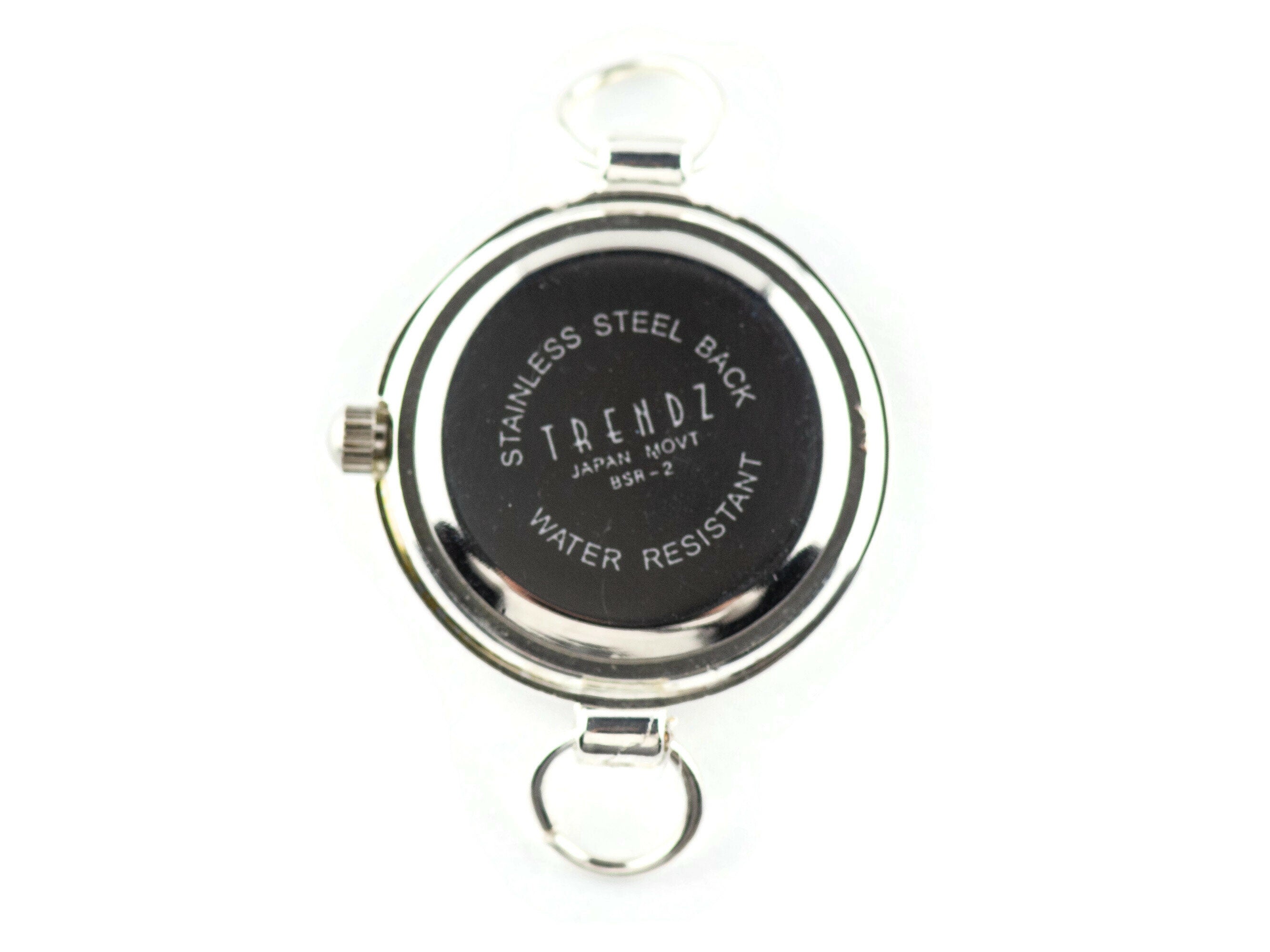 Red Heart White Dial Silvertone Round Watch Face • DIY Beading Watch • Jewelry Making • Analog • Loops and Battery Included