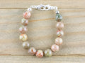 Autumn Jasper Stretch Beaded Watch Band, Medical Alert Bracelet, Single Strand, Interchangeable, Handmade Jewelry