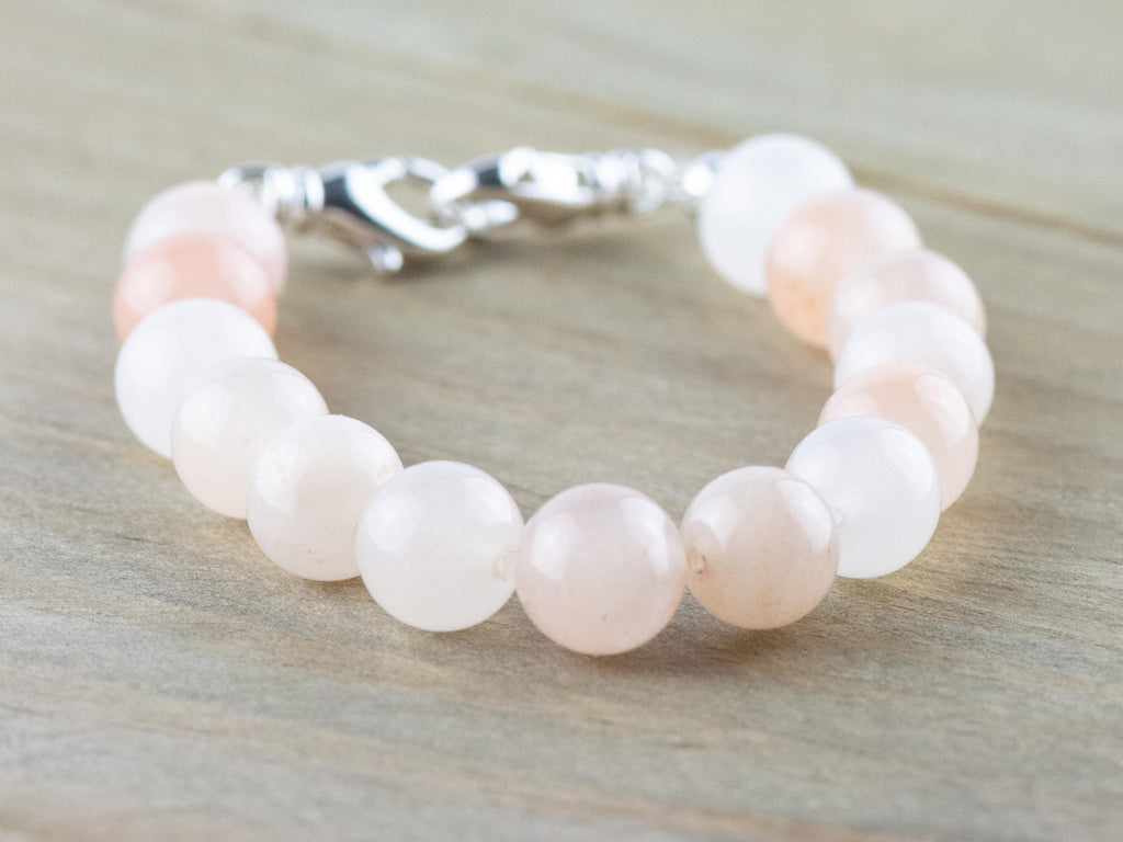 Pink Aventurine Stretch Beaded Watch Band, Medical Alert Bracelet, Single Strand, Interchangeable, Handmade Jewelry