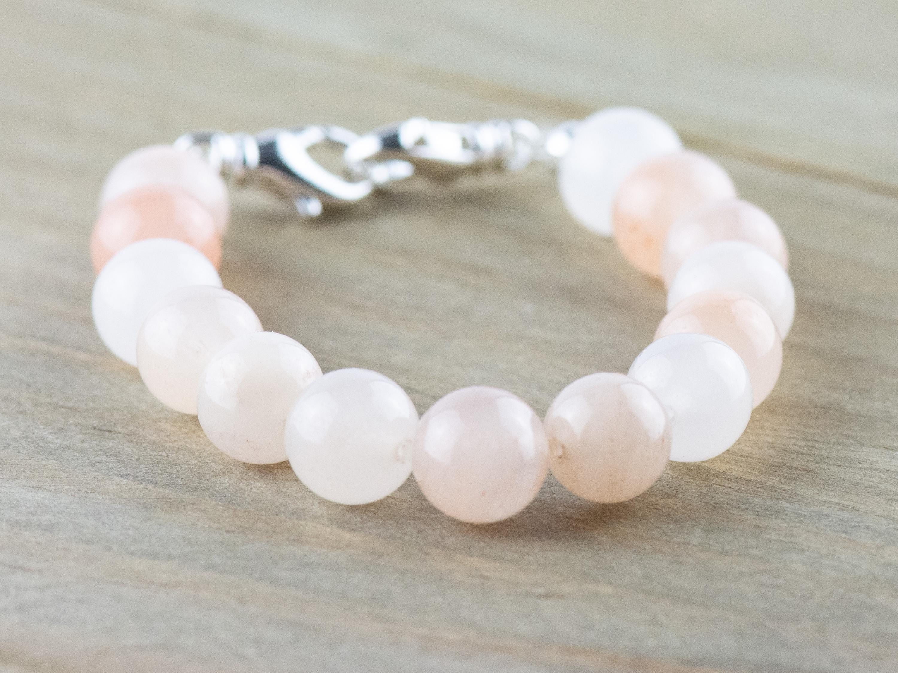 Pink Aventurine Stretch Beaded Watch Band, Medical Alert Bracelet, Single Strand, Interchangeable, Handmade Jewelry