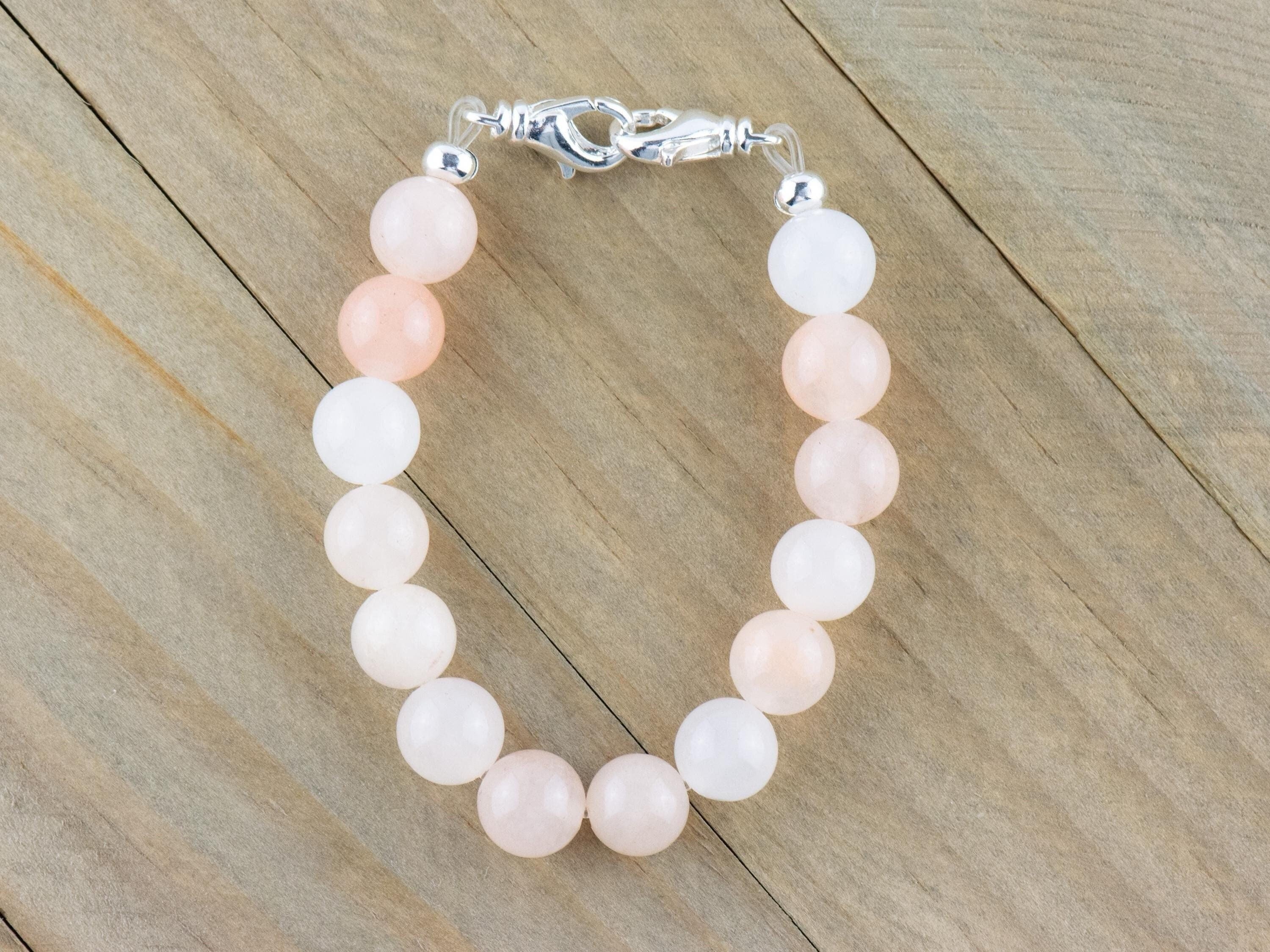 Pink Aventurine Stretch Beaded Watch Band, Medical Alert Bracelet, Single Strand, Interchangeable, Handmade Jewelry