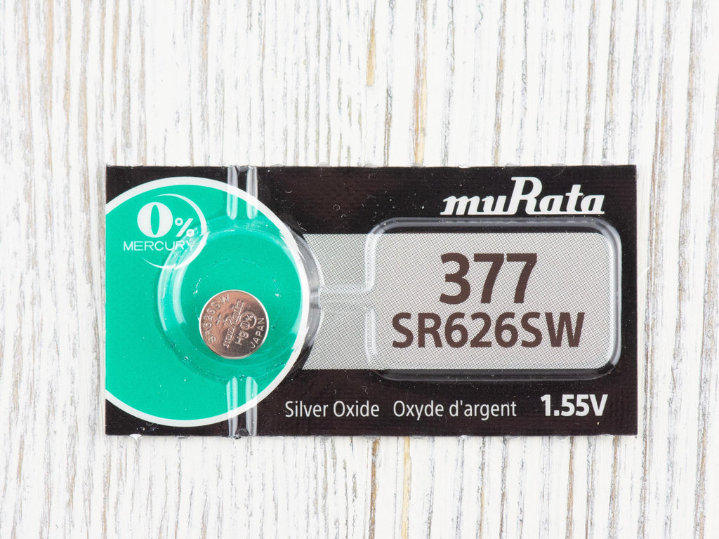 Watch Face Replacement Battery • muRata 377 SR626SW Battery • 1.55V