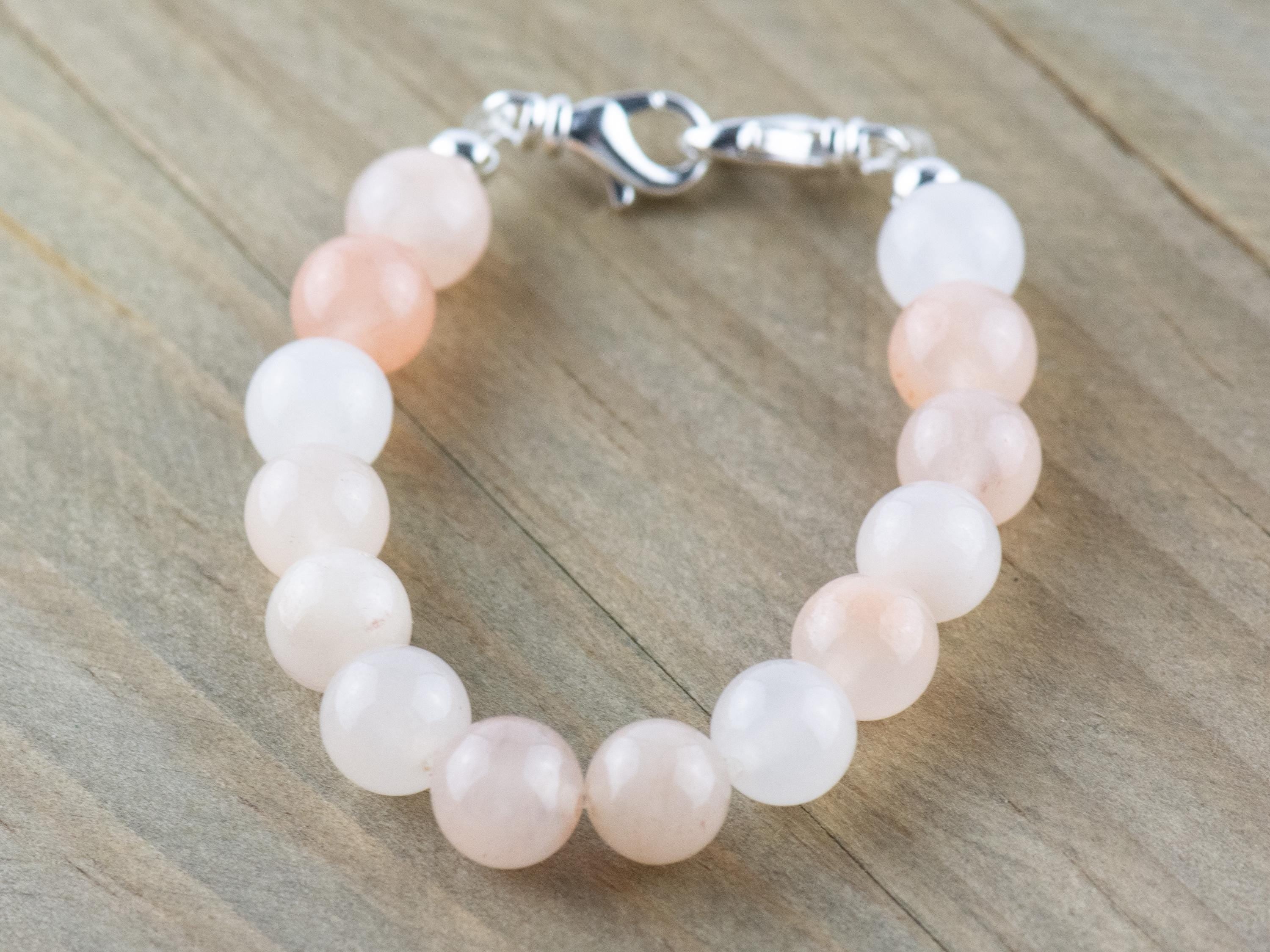 Pink Aventurine Stretch Beaded Watch Band, Medical Alert Bracelet, Single Strand, Interchangeable, Handmade Jewelry