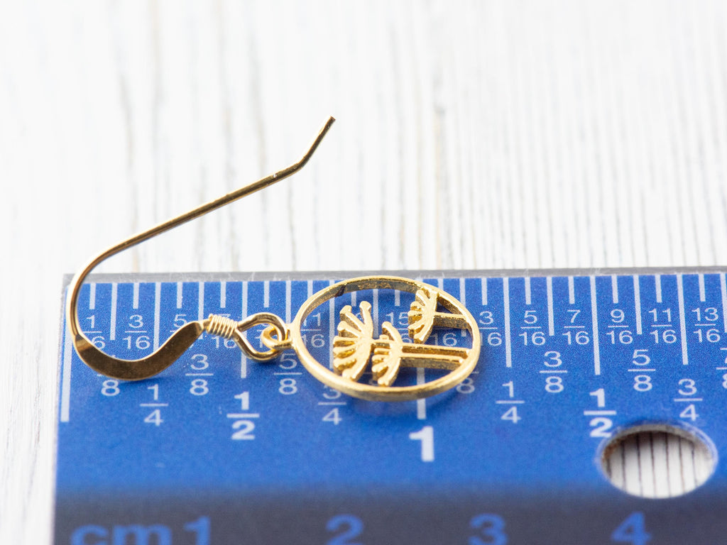 Queen Anne's Lace Vermeil Floral Earrings • Nature Inspired Lightweight Dainty Earrings • Gold Sterling SIlver .925 Minimalist Jewelry