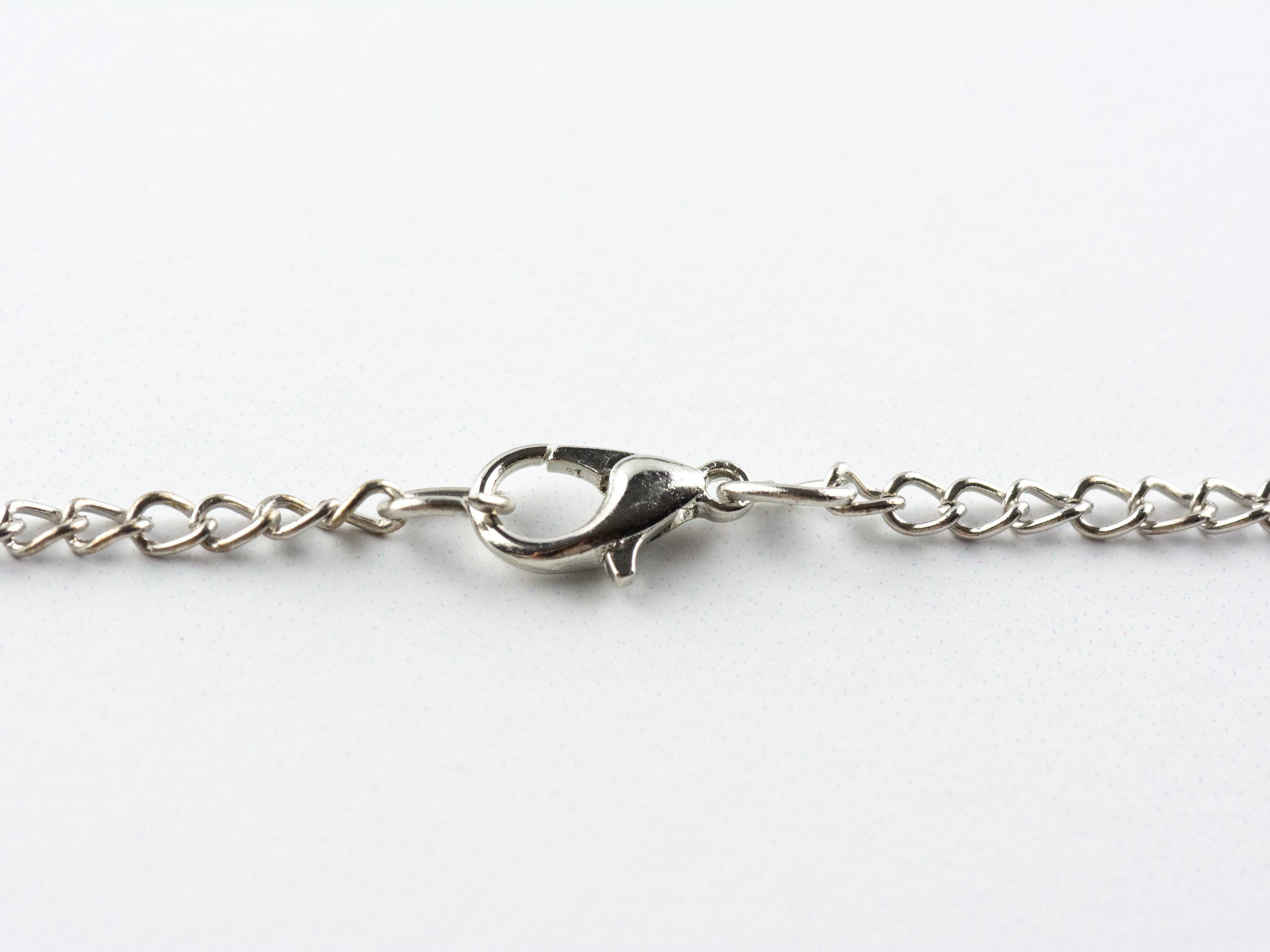 Snowflake Platinum Silver Pocket Watch Long Necklace / Unique Watches / Winter Necklace