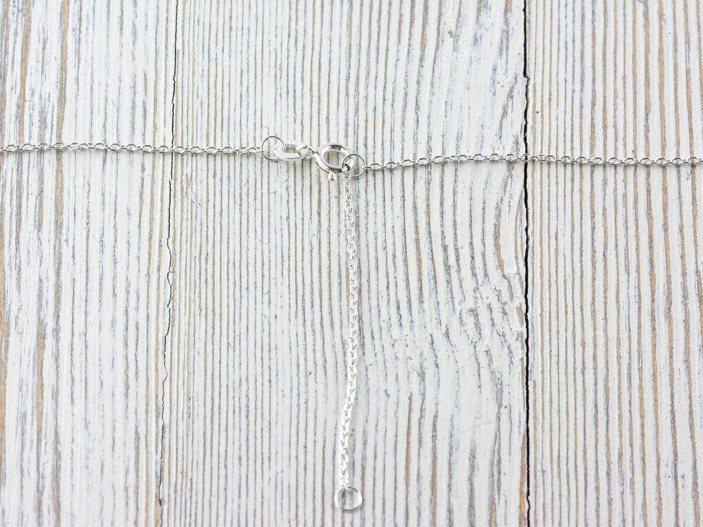 Sterling Silver Puffed Flower Pendant Necklace • Simple Dainty Minimalist Necklace • Best .925 Jewelry Gift for Her • Floral Necklace