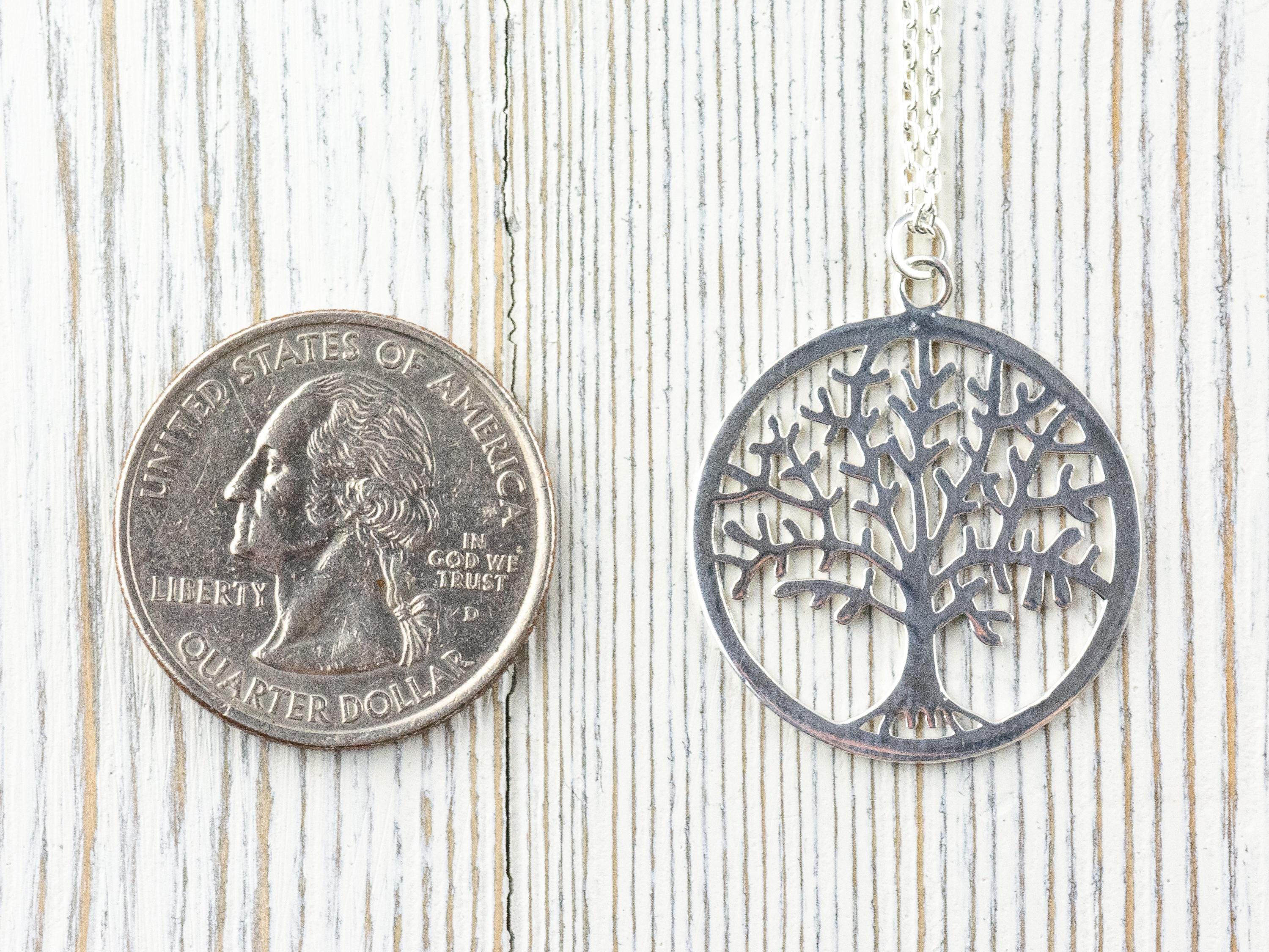 Sterling Silver Tree of Life Pendant Necklace • Simple Minimalist Necklace • Best .925 Jewelry Gift for Her • Nature Inspired Jewelry