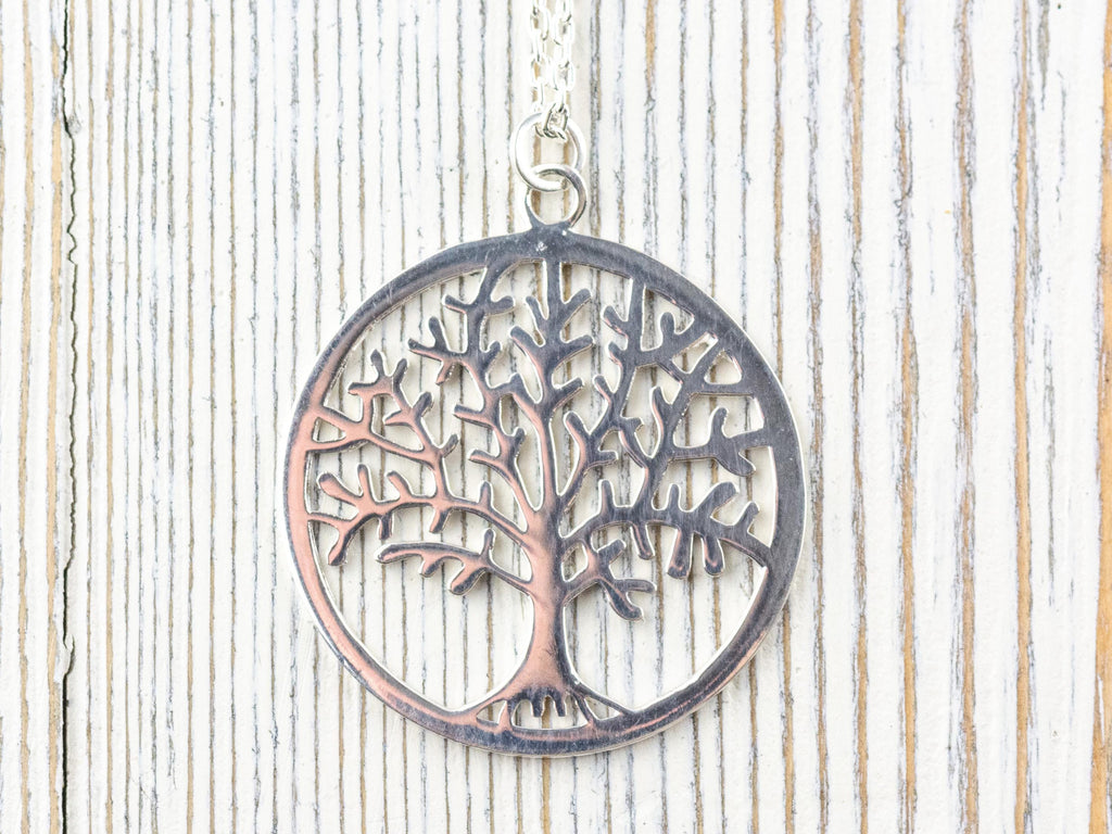 Sterling Silver Tree of Life Pendant Necklace • Simple Minimalist Necklace • Best .925 Jewelry Gift for Her • Nature Inspired Jewelry