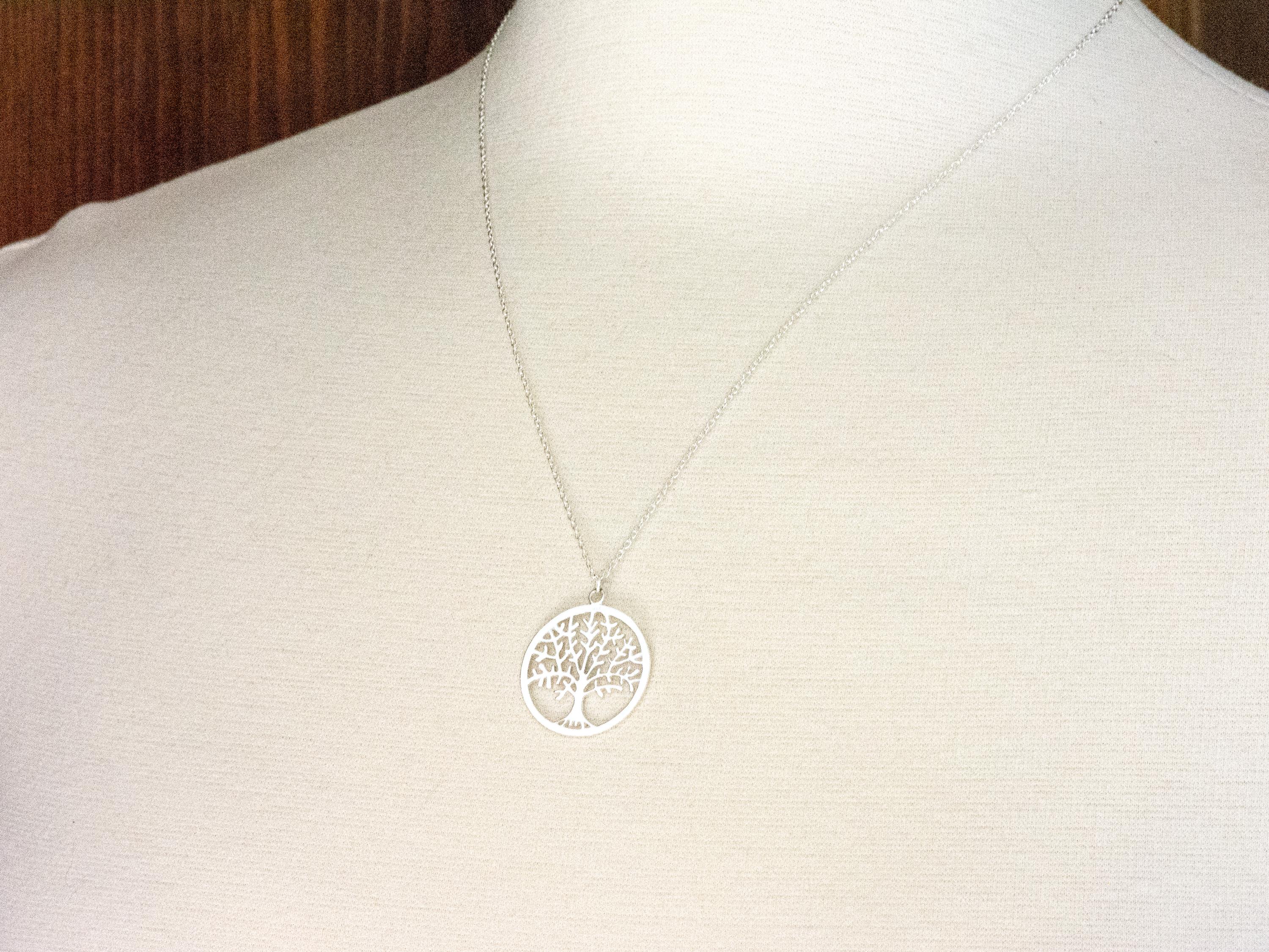 Sterling Silver Tree of Life Pendant Necklace • Simple Minimalist Necklace • Best .925 Jewelry Gift for Her • Nature Inspired Jewelry