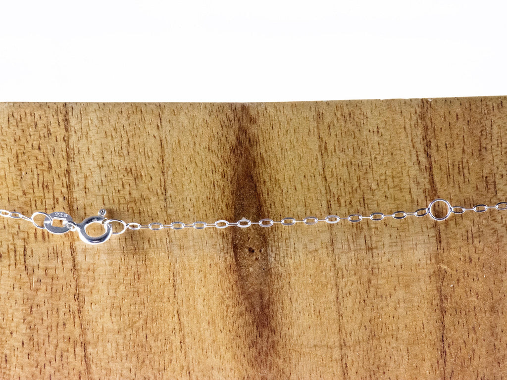 Crystal AB Queen Baguette Pendant Necklace • Long .925 Sterling Silver Chain Necklace • Handmade Minimalist Jewelry • Gift for Her