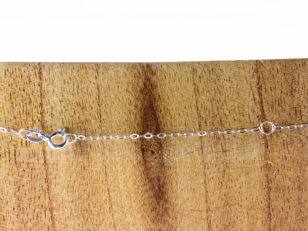 Golden Shadow Crystal Queen Baguette Pendant Necklace • Long .925 Sterling Silver Chain Necklace • Handmade Minimalist Jewelry • Gift Ideas