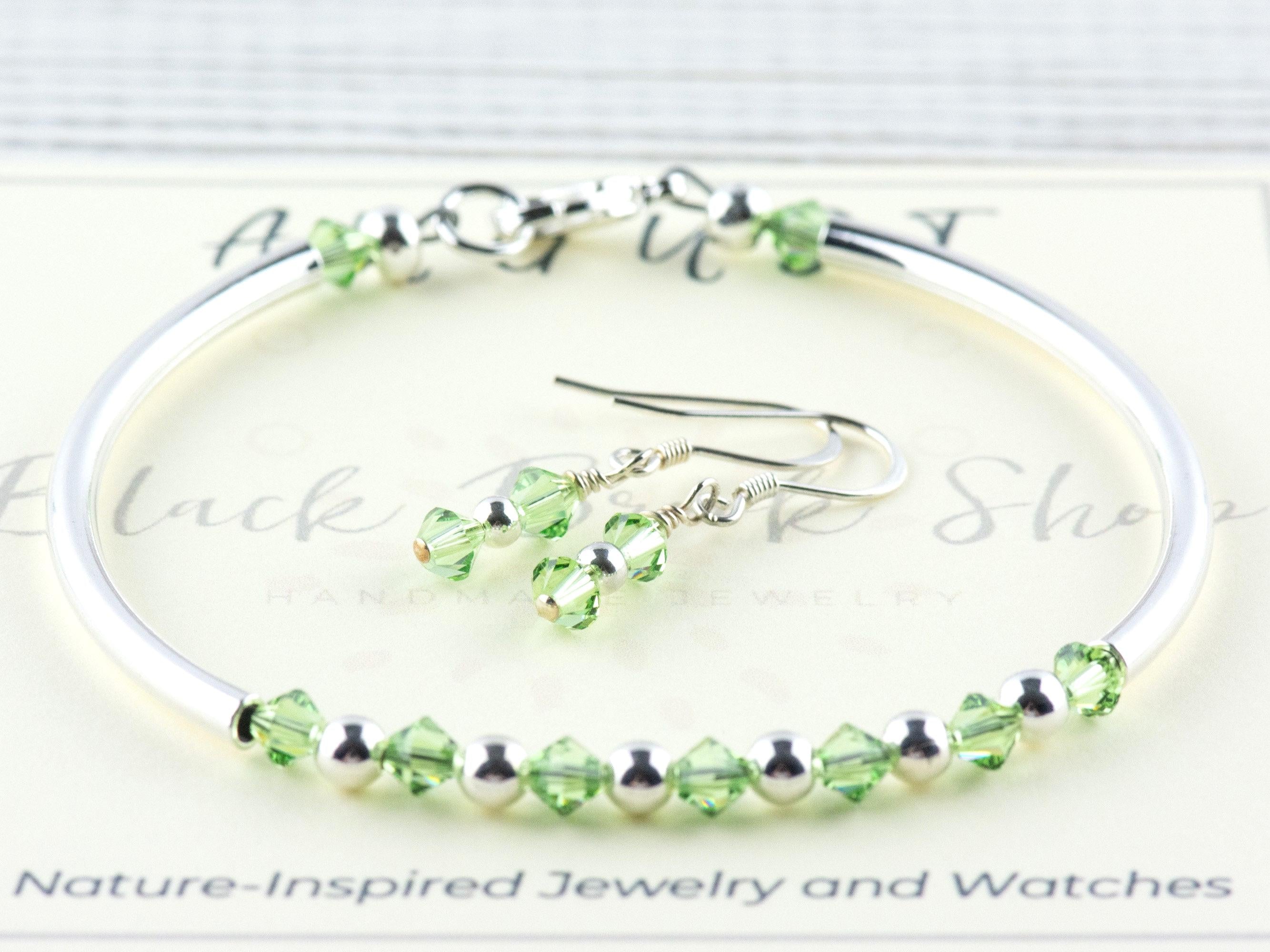 August Birthstone, Peridot Birthstone Bracelet, Birth Month Bracelet, Birth Stone Bracelet, August Bracelet Gift