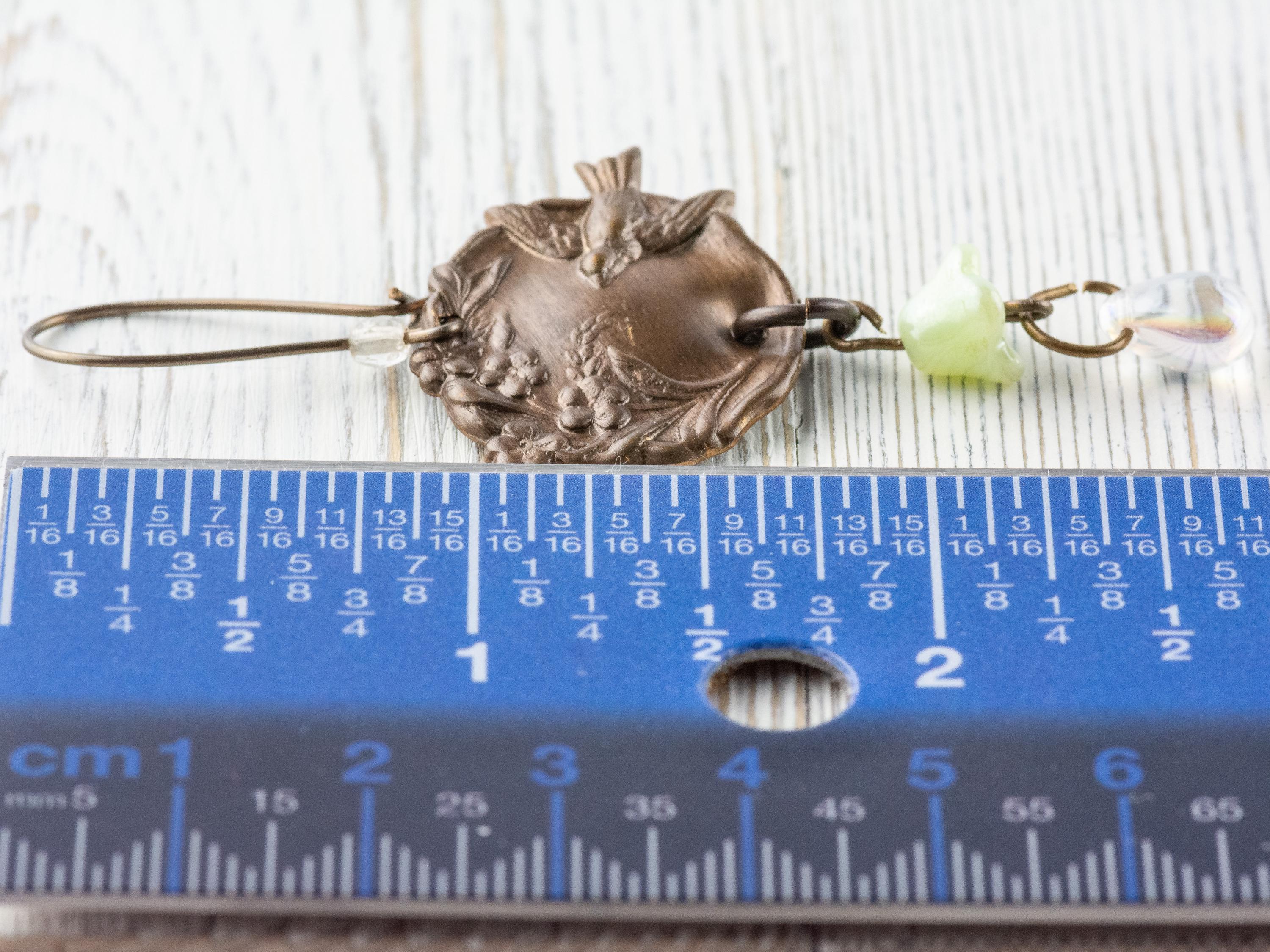 Morning Sparrow Brass Earrings • Earthy Boho Jewelry • Nature-Inspired Handmade Earrings • Jewelry Gift • Nickel-free • Lead-free