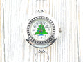Christmas Tree Watch Face, Round White Watch Face, Christmas Watch, Festive Holiday Jewelry