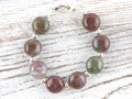 Fancy Jasper Puffs Interchangeable Stretch Beaded Watch Band • Medical ID Bracelet • Single Strand • Handmade Gemstone Jewelry