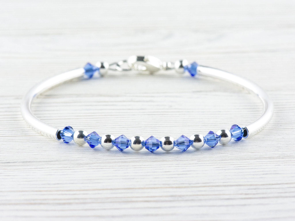 September Birthstone, Sapphire Birthstone Bracelet, Birth Month Bracelet, Birth Stone Bracelet, September Bracelet Gift