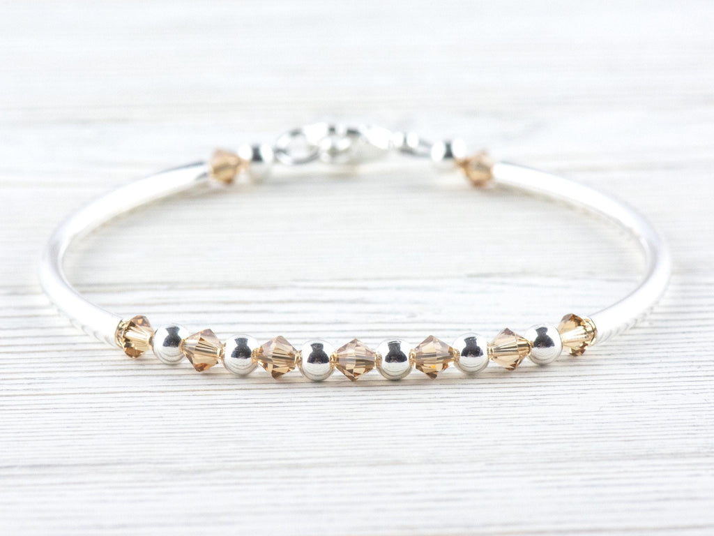 November Birthstone, Topaz Birthstone Bracelet, Birth Month Bracelet, Birth Stone Bracelet, November Bracelet Gift