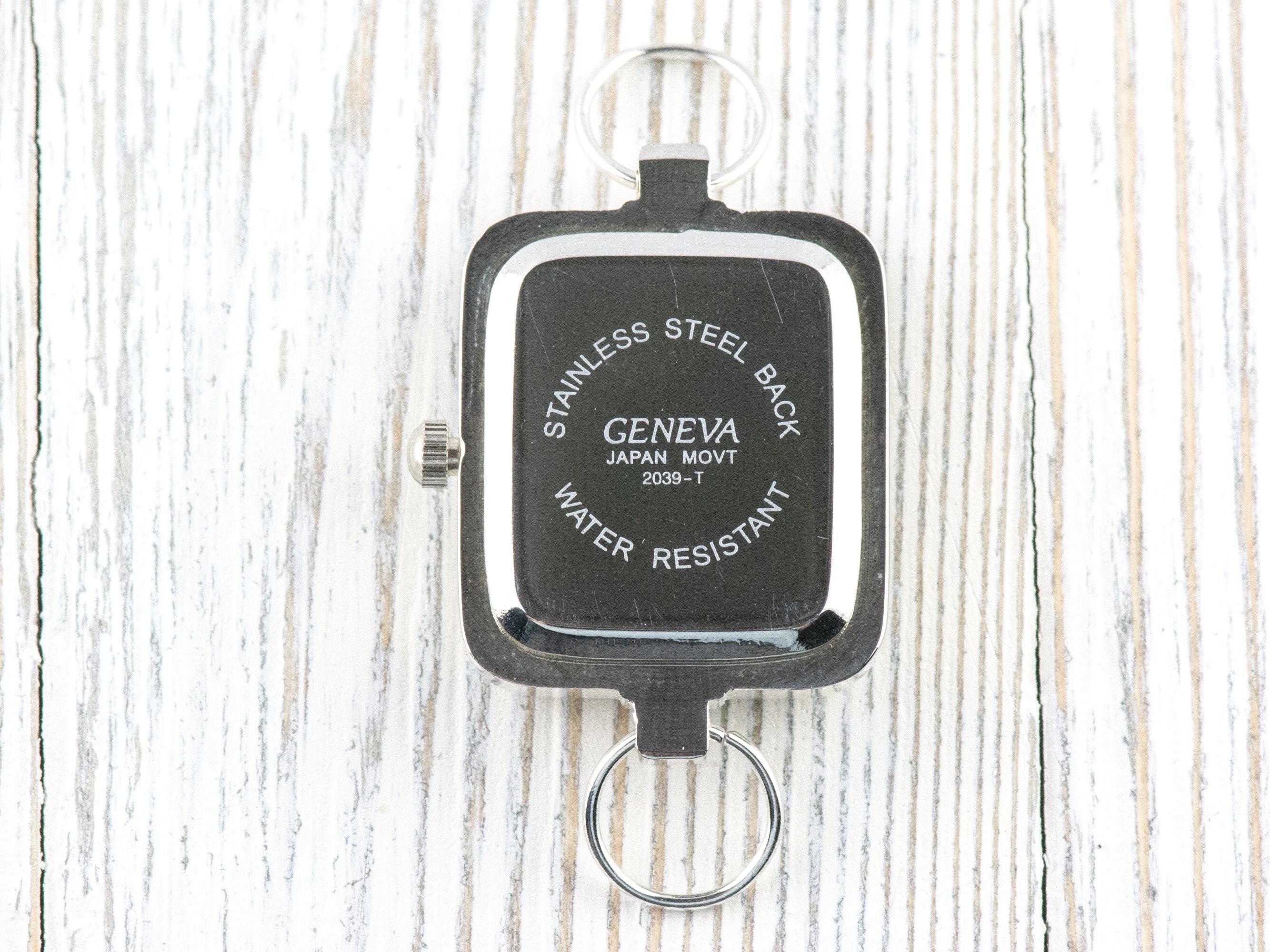 Watch Face, Christmas Tree, Square, White Face, Christmas Watch, Holiday Jewelry, Festive