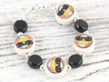 Happy Face with Sunglasses Interchangeable Stretch Beaded Watch Band • Medical ID Bracelet • Single Strand • Handmade Jewelry