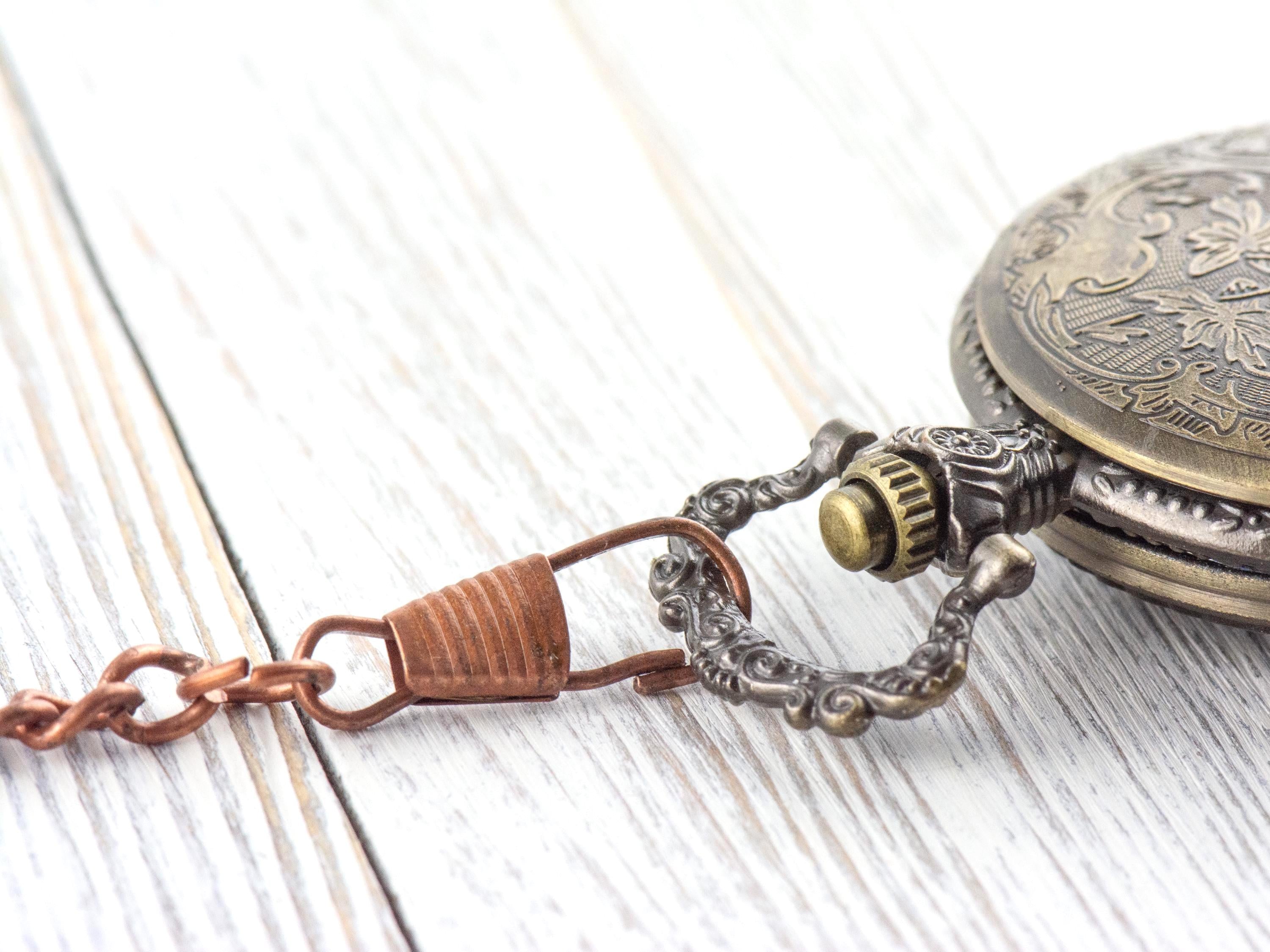 Copper Pocket Watch Chain • Pocket Watch Accessories • Red Pocket Chain