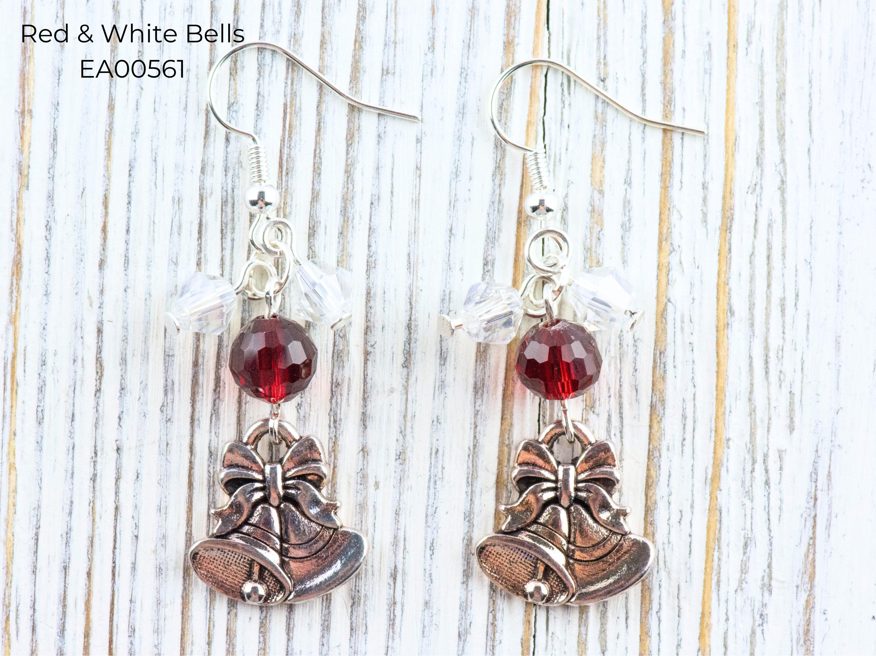 Christmas Charm Dangle Earrings • Handmade Holiday Jewelry