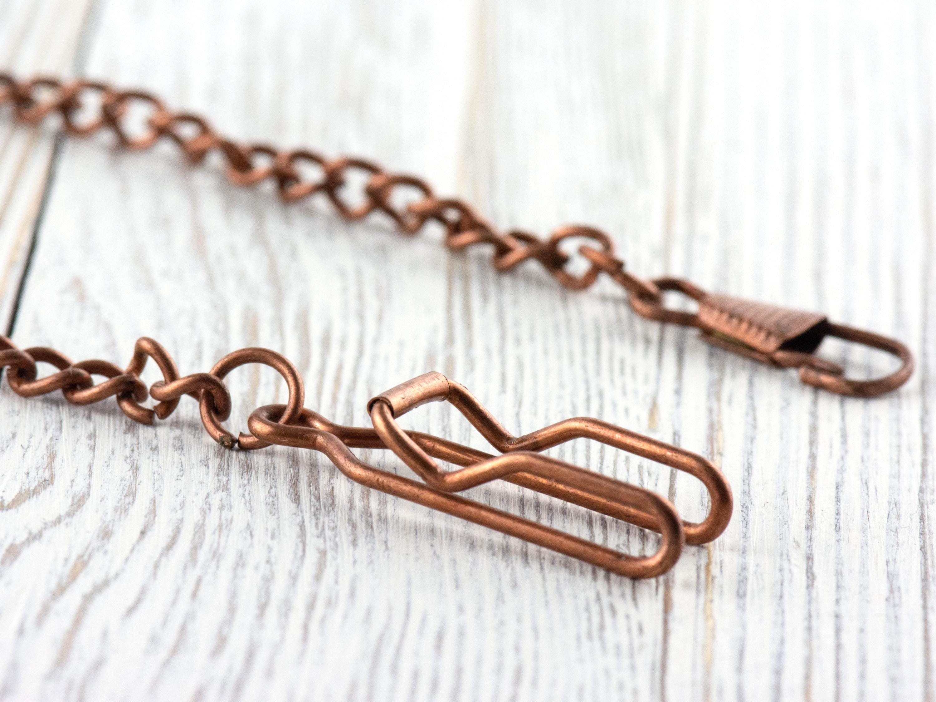 Copper Pocket Watch Chain • Pocket Watch Accessories • Red Pocket Chain