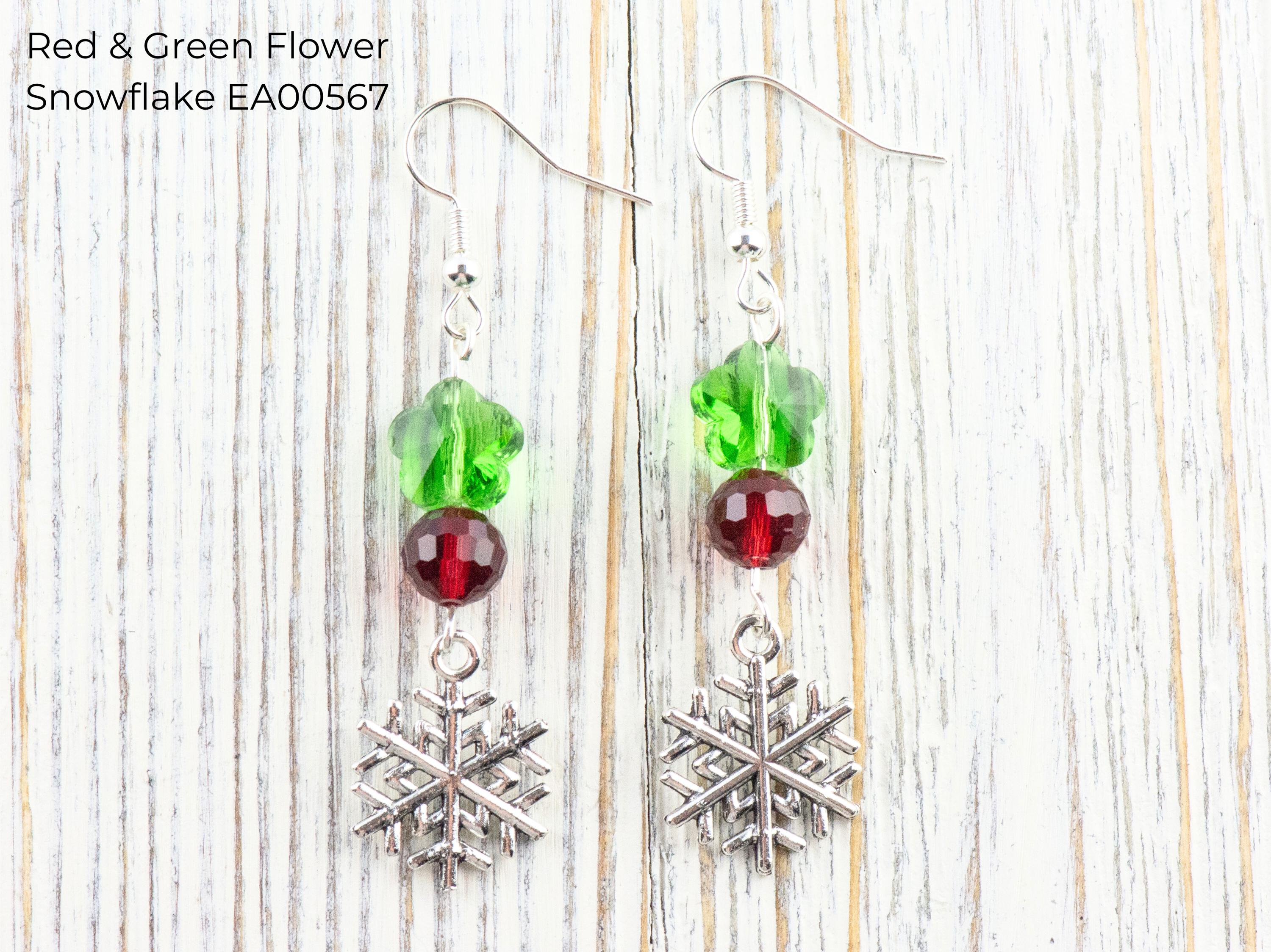 Christmas Charm Dangle Earrings • Handmade Holiday Jewelry