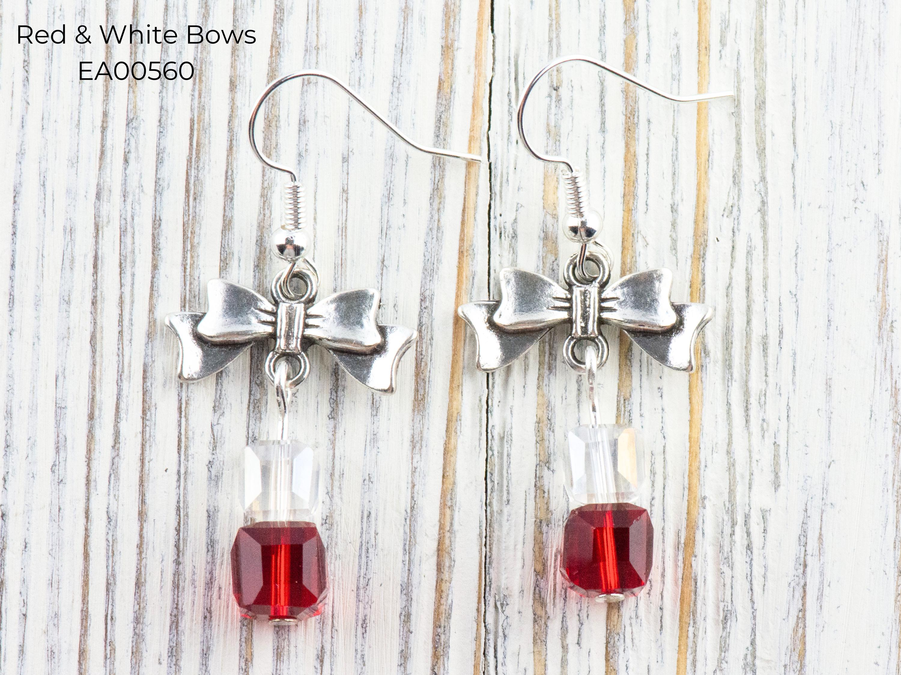 Christmas Charm Dangle Earrings • Handmade Holiday Jewelry