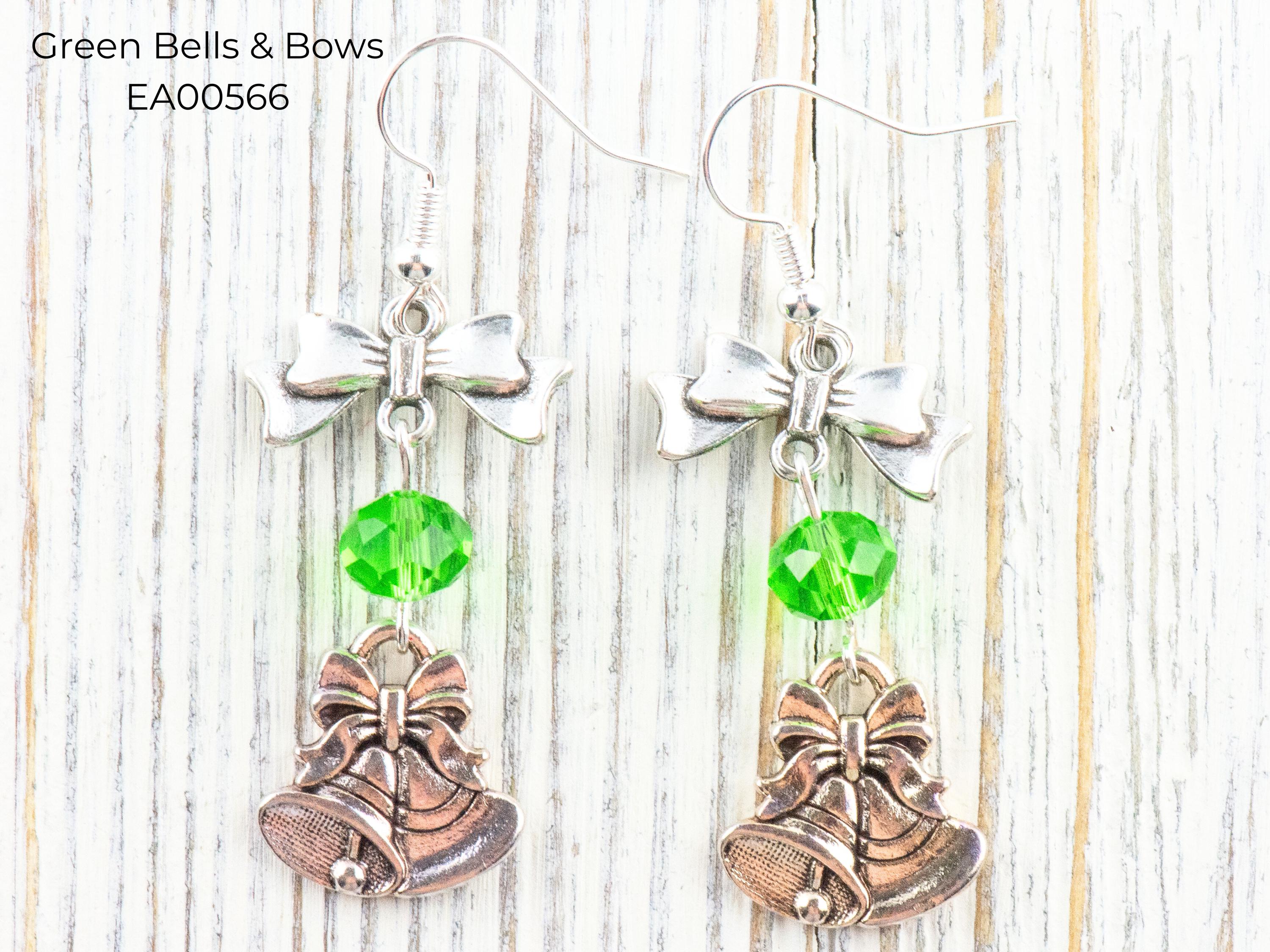 Christmas Charm Dangle Earrings • Handmade Holiday Jewelry
