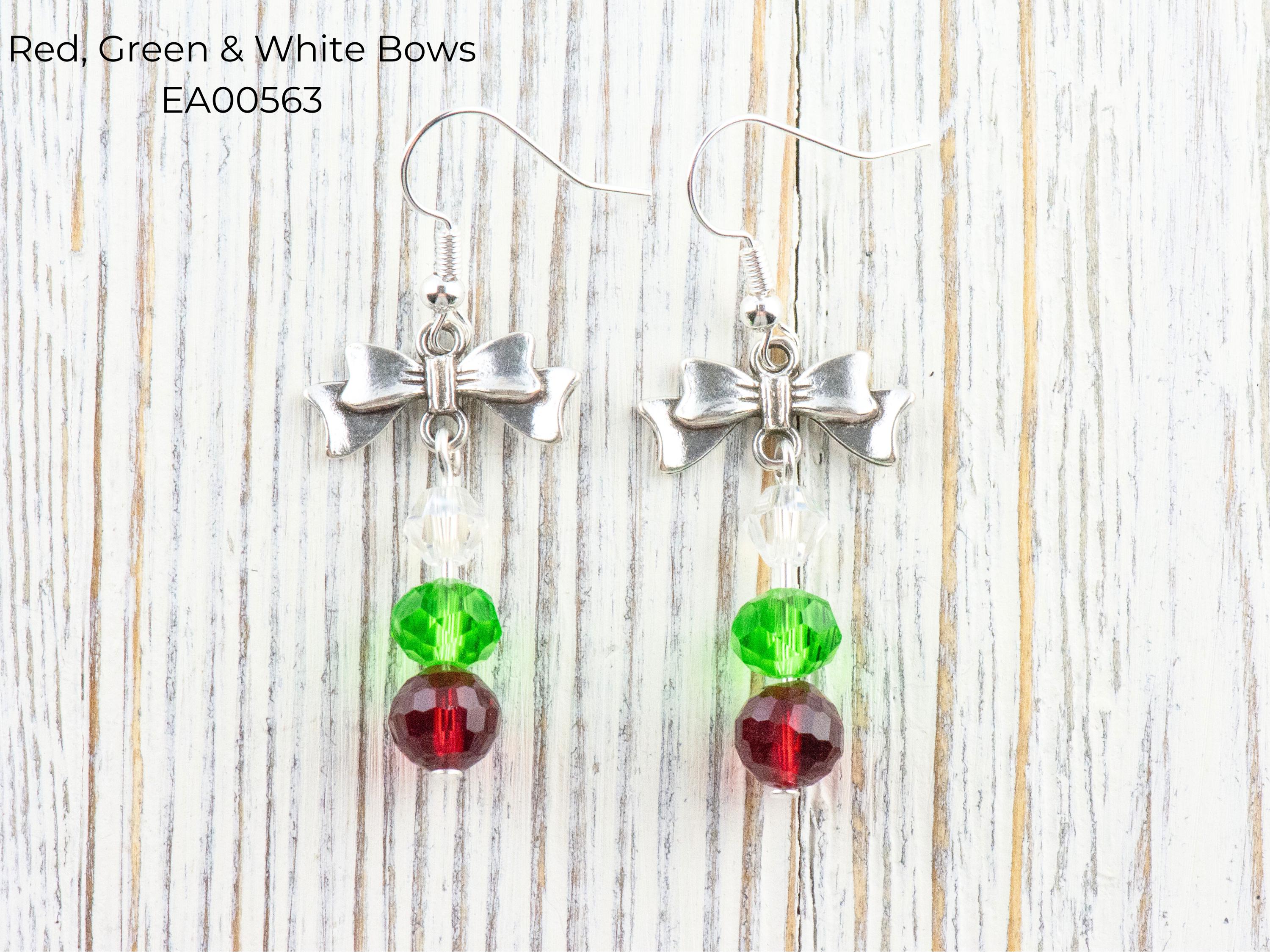 Christmas Charm Dangle Earrings • Handmade Holiday Jewelry