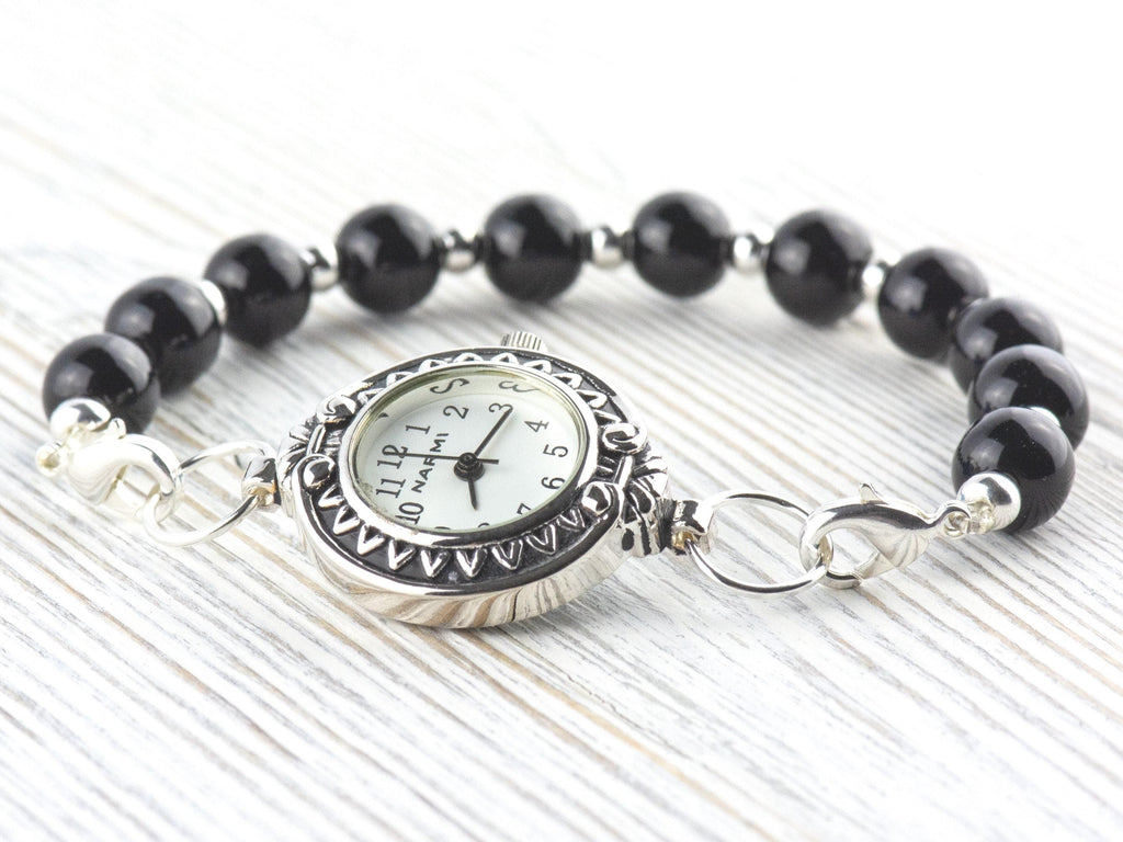 Sunflower White Dial Silvertone Round Watch Face • DIY Beading Watch • Jewelry Making • Analog • Loops and Battery Included