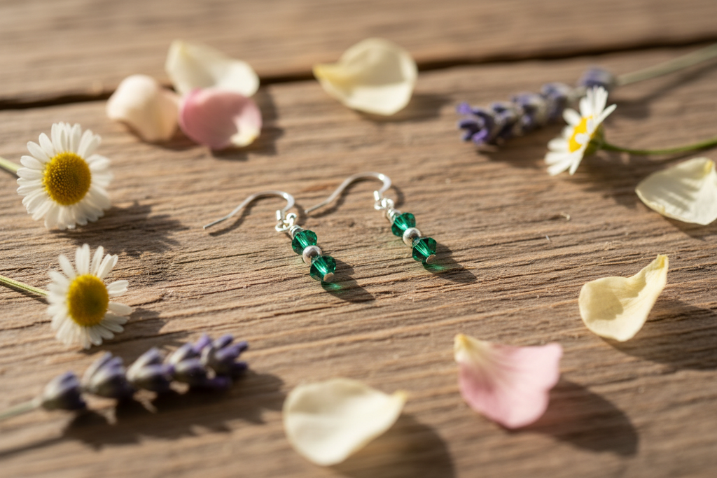 May Emerald Earrings