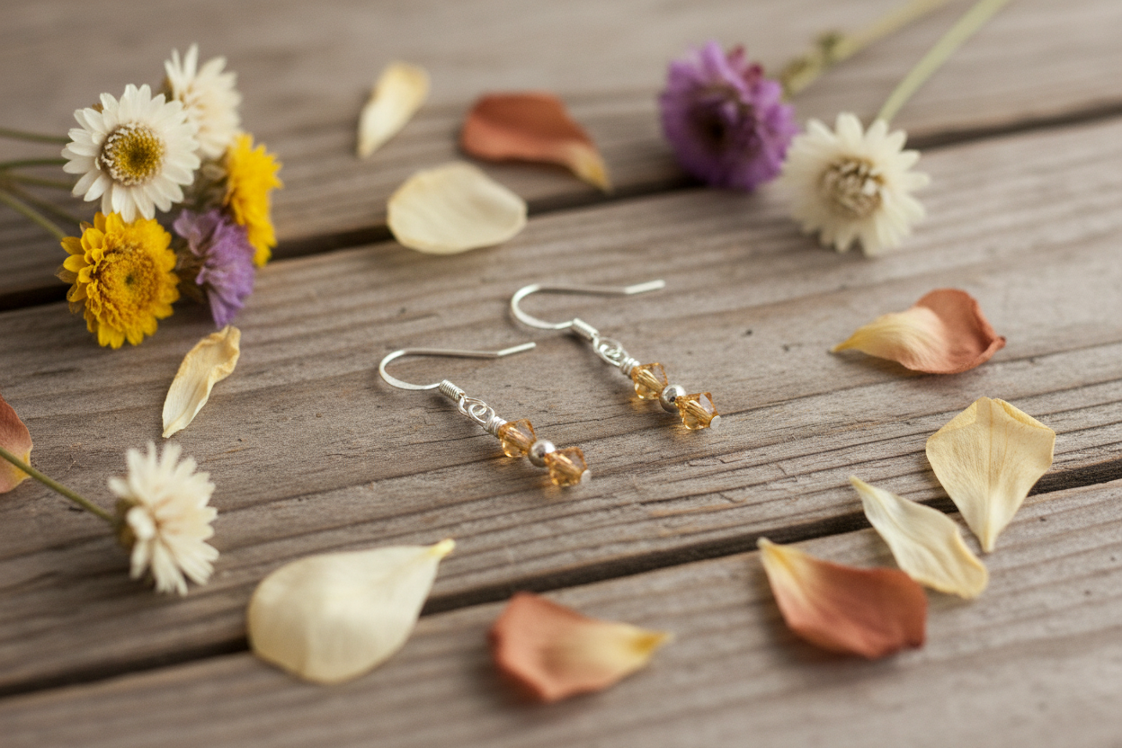 November Topaz Earrings
